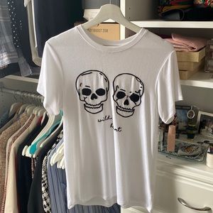 Express Skull Graphic T-shirt size XS